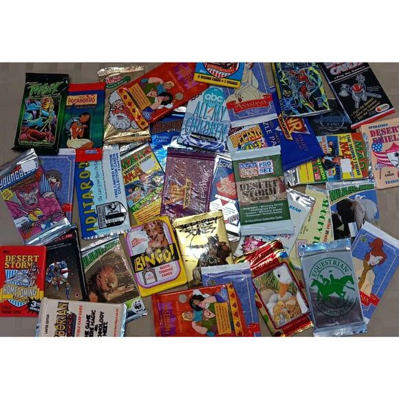 Vintage 80's 90's Pop Culture Trading Cards 5 Packs & 20 Singles See Description - Picture 1 of 6